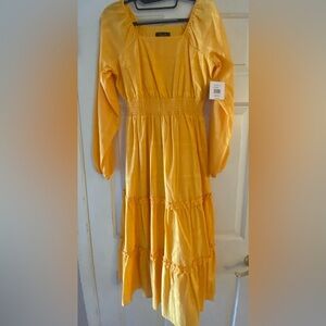 Rafaella Sunlit Yellow Long Sleeve Dress